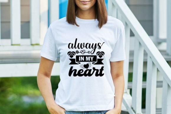 Always in My Heart: Graphics & T-Shirt Designs for Editorial Use