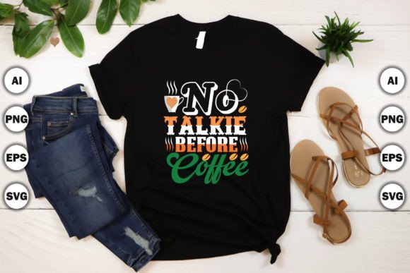 Coffee T-Shirt Design 55: A Versatile Graphics Asset for Modern T-Shirt Designs