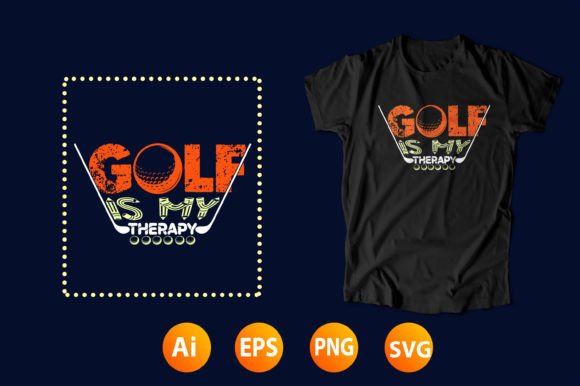 Golf Ball T-shirt Design 02: Graphics for T-Shirt Designs
