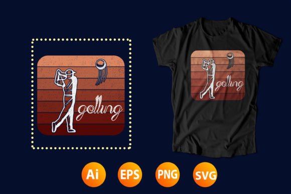 Golf Ball T-shirt Design 12: Graphics for T-Shirt Designs