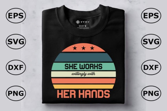 Nurse T-Shirt Design Graphics: She Works Willing