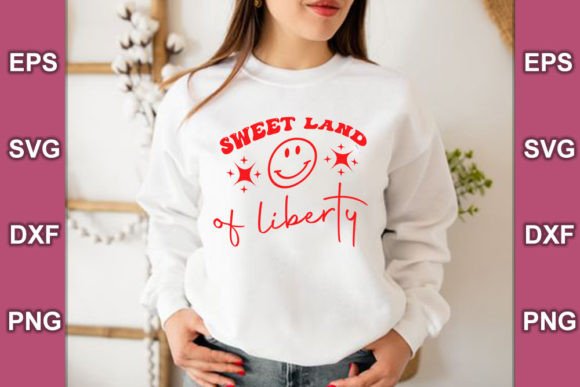 Retro 4th July Quotes SVG Design for T-Shirt Designs & Graphics