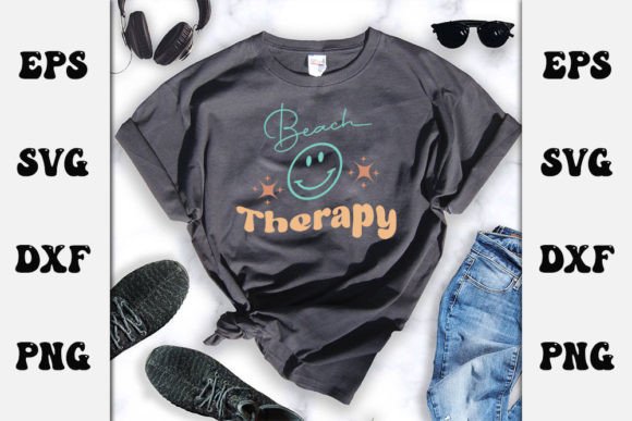 Retro Beach Quotes SVG Graphics for T-Shirt Designs