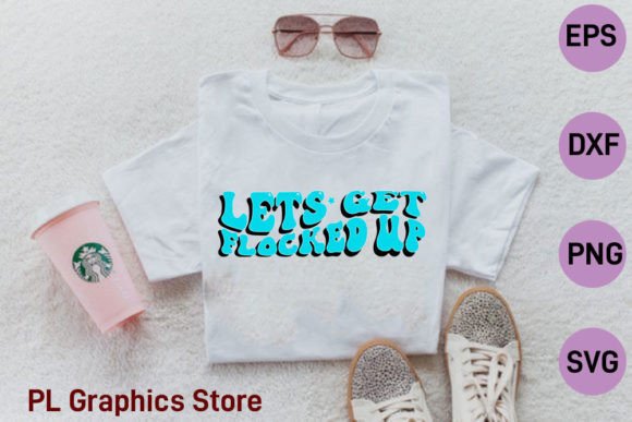 Retro Sassy Flamingo Graphics for T-Shirt Designs