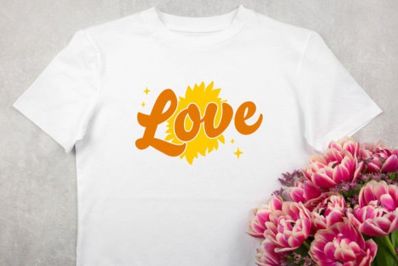 Sunflower Retro T-shirt Graphics & T-Shirt Designs